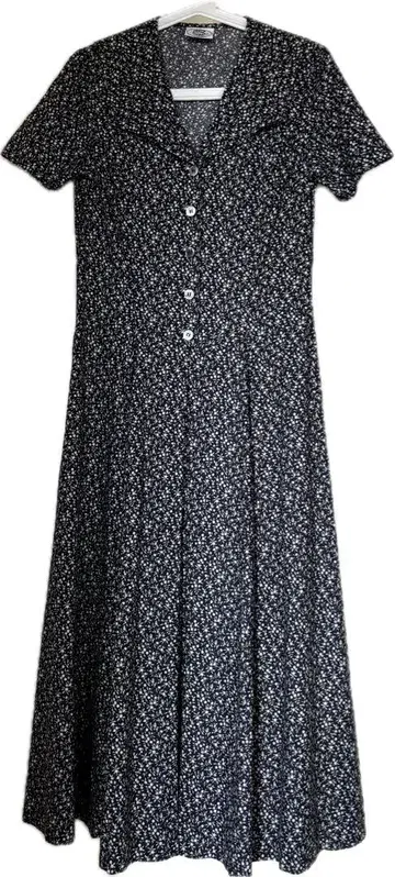 LAURA ASHLEY 꽃무늬 원피스 네이비