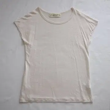 신존 린넨 프렌치 슬리브 티셔츠 아이보리