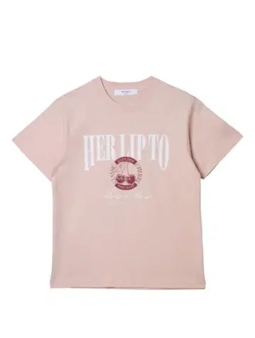 미사용 새상품 herlipto classic cherry tee pink