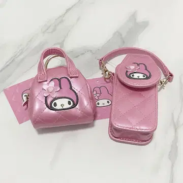 산리오 마이멜로디 미니 파우치 핸들 포함 케이스 미니어처 퀼트
