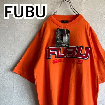 택 포함 미사용품 FUBU 자수 빅 로고 티셔츠 넘버링