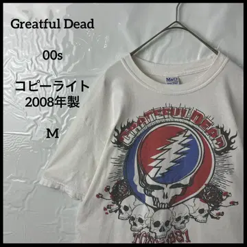밴딩 티셔츠 그레이트풀 데드 빈티지 00s 화이트 Greatful