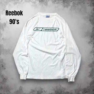 90s 리복 빈티지 긴팔 티셔츠 스쿨 로고 롱 T USA