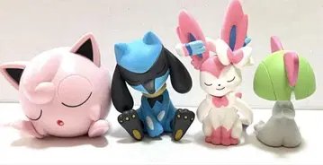 포켓몬 어깨 쿵 fig. 리오루 푸딩 라르토스 닌피아 4개 세트