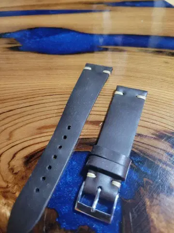 호윈 코도반 시계 가죽 벨트 설치 폭 20mm 다크 브라운