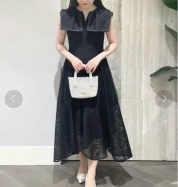 셀포드 거울 레이스 원피스 미사용 38