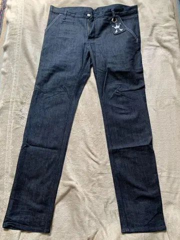 KINGSIZE 다크 블루 슬림 핏 데님