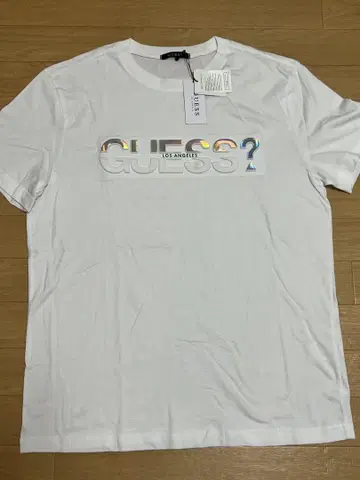 GUESS? 화이트 티셔츠 XL