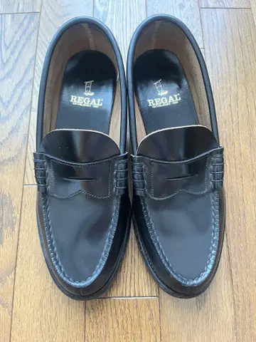 REGAL 블랙 남성용 로퍼 24.5cm