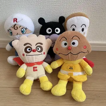 호빵맨 봉제 인형 인형 바이킹맨 크림 카레 롤 식빵