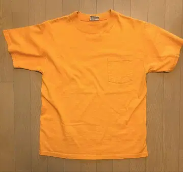USA제 Good wear Goodwear 포켓 티 무지 오렌지