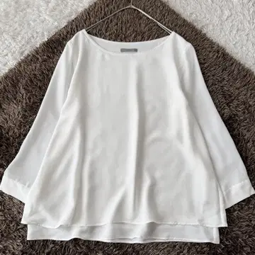 띠어리 럭스 블라우스 레이어드 투피스 쉬폰 블라우스 7부 소매