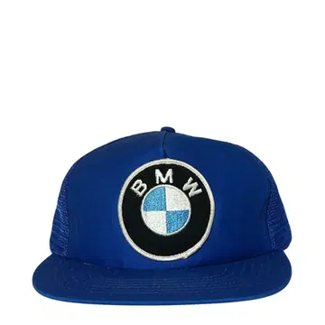 거의 데드 [80년대] USA제 BMW 빅 로고 패치 트래커 캡 블루