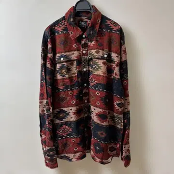 뮤럴 플란넬 셔츠 레게 네이티브 X-Large 긴팔 셔츠