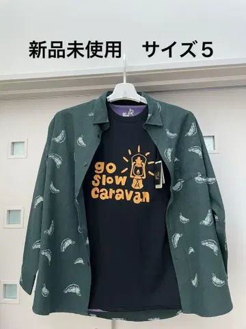 go slow caravan 긴팔 셔츠와 티셔츠 세트 새상품