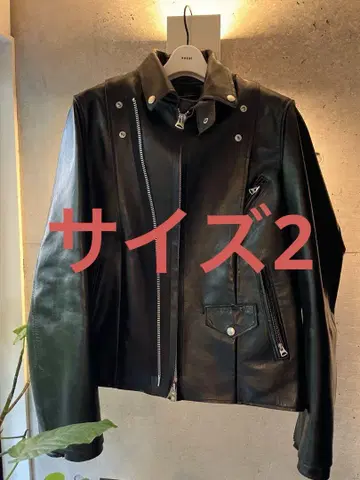 사카이 25aw 사이즈 2 블랙 가죽 자켓