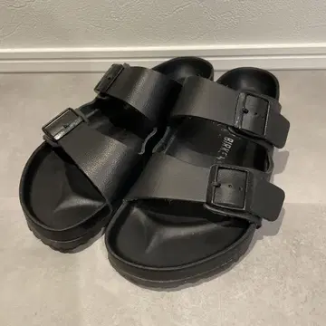 버켄스탁 Birkenstock 블랙 샌들 40 가죽