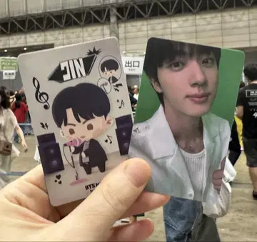 Runseokjin japan 진 회장에서 한정판 트레이딩 카드 2장