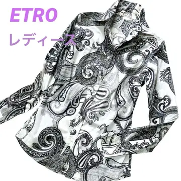 [미사용급] 에트로 ETRO 긴팔 셔츠 페이즐리 여성용 38