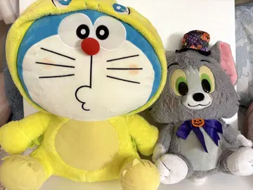 도라에몽과 톰과 제리 봉제 인형 세트
