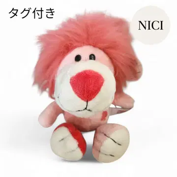 새상품 니키 핑크 라이온 봉제 인형 25cm 정품