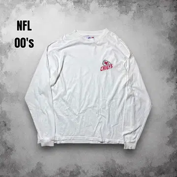 00s NFL 긴팔 티셔츠 캔자스시티 치프스 자수 팀 로고 USA