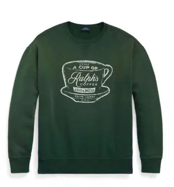 새상품 Ralph Lauren 커피 그래픽 맨투맨