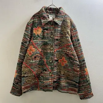 'USA 90s 빈티지 미국 자켓 자수 고블랑 빈티지
