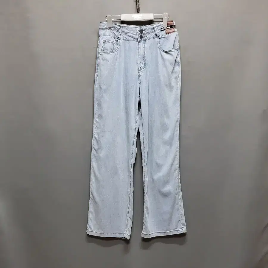【MODIMOOD】SIDE PINTUCK WASHING DENIM Modimood Feeling Washing Side Pintuck Wide Pants Medium Blue