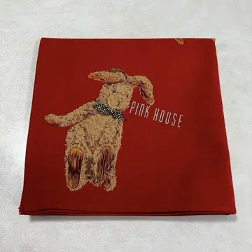PINK HOUSE 핑크하우스 대형 손수건 반다나 (토끼 패턴)