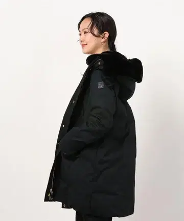 새상품급 울 리치 WWCPS2869 코쿤 후드티 M 다운 코트