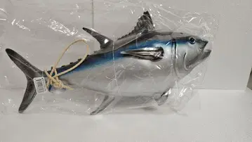 물고기 모형 실버와 파랑 약 30cm