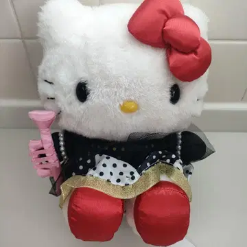 헬로키티 봉제 인형 앉은 트럼펫