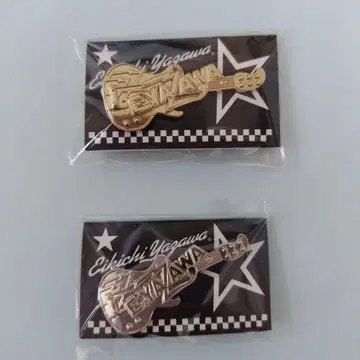 야자와 에이요시 기타 핀 배지 2개 세트