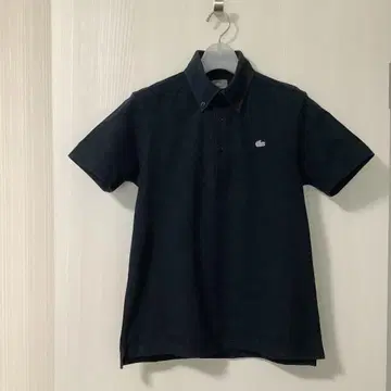 LACOSTE 라코스테 피케 셔츠 반팔 버튼 다운 네이비