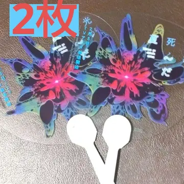 빛이 사라진 여름 특제! 진흙투성이 클리어 부채 2장 세트