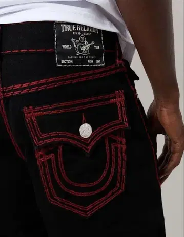 TRUE RELIGION 블랙 데님 팬츠