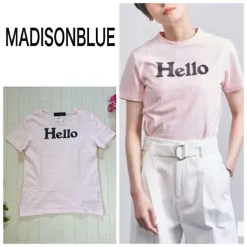 MADISONBLUE 매디슨 블루 HELLO 티셔츠 핑크 01