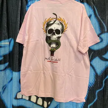 Mike McGill Powell Peralta 티셔츠 핑크 L 사이즈