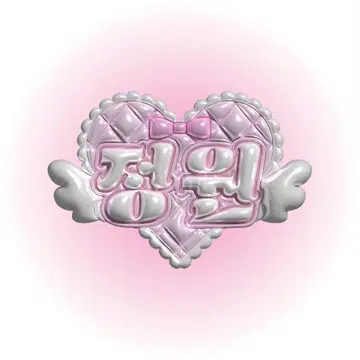ENHYPEN 정원 푹신한 네임 보드 하트