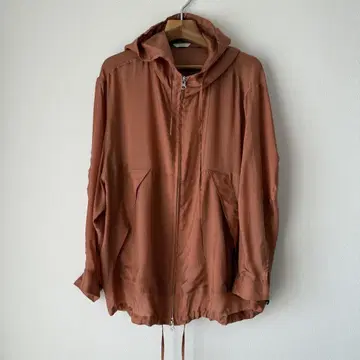 CLANE 클라네 SHEER AIRY ZIP HOODIE 오렌지 후디