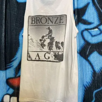 BRONZE 스케이트보드 탱크탑 화이트 M 사이즈