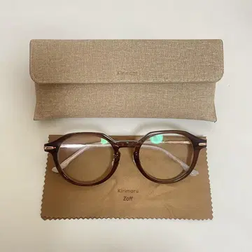 zoff 기리마루 안경 갈색 클리어