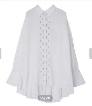 aayushi 아유시 웨이브 레이스 롱 테일 블라우스