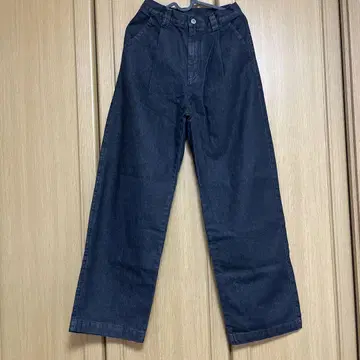 무인양품 와시 혼방 팬츠 블랙
