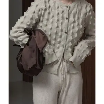 tie design satin bag 라우지 lawgy 백 브라운