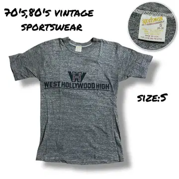 70's 80's 빈티지 스포츠웨어 티셔츠 USA제 S