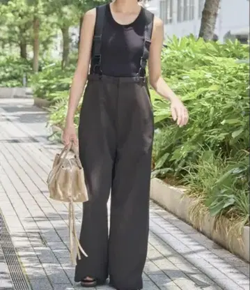 spickandspan 서스펜더가 달린 워커 팬츠