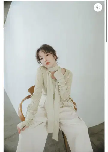 Andequal 안데쿠얼 리본 슬리브 탑 실버