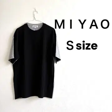 MIYAO 반팔 티셔츠 S 블랙/그레이